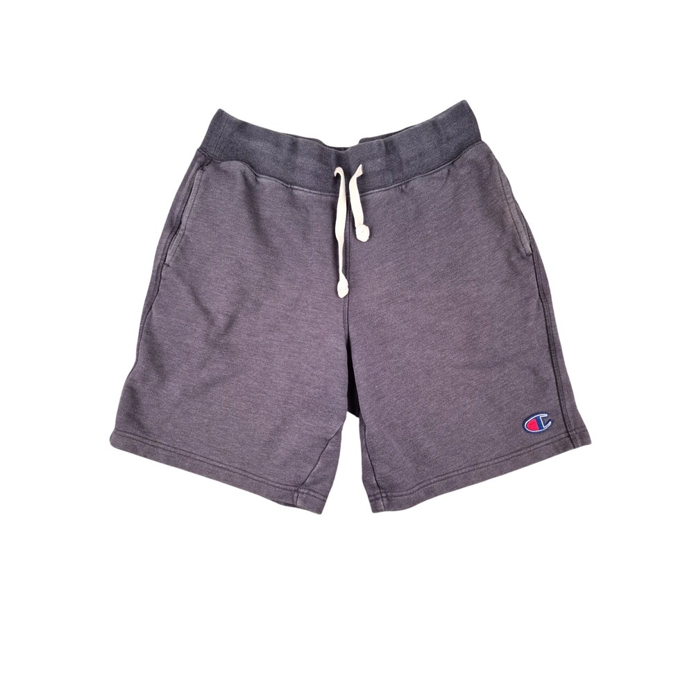 Champion Mens Heathered Charcoal Gray Sweat Shorts Medium Cotton Blend